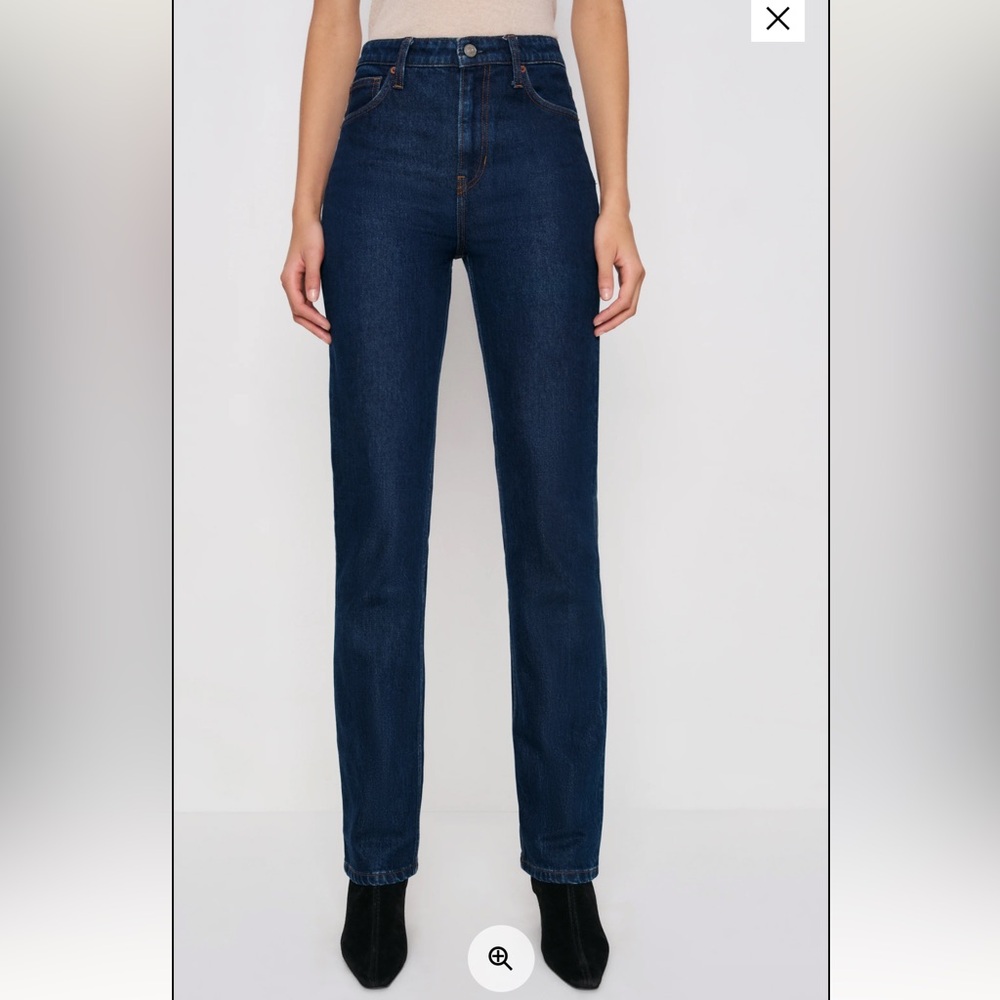 Reformation Jax Stretch High Rise Straight Jeans, size 34 NWT